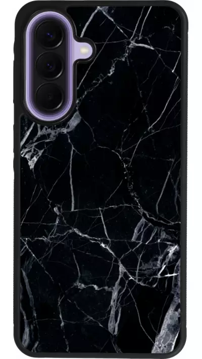 Samsung Galaxy A57 5G Case Hülle - Silikon schwarz Marble Black 01