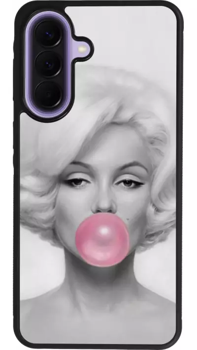 Samsung Galaxy A57 5G Case Hülle - Silikon schwarz Marilyn Bubble