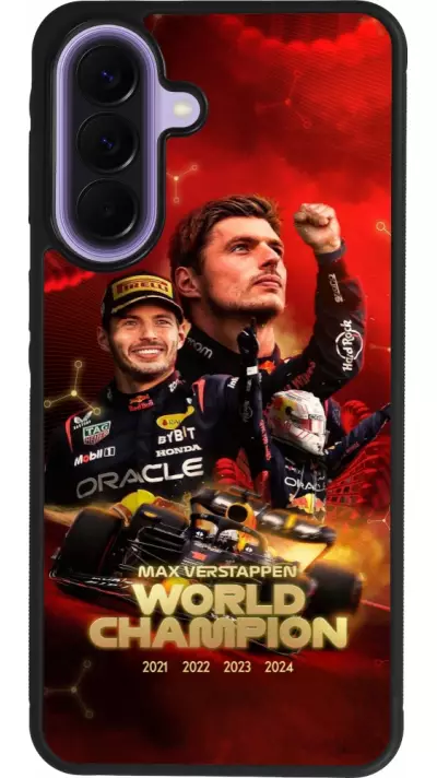 Samsung Galaxy A57 5G Case Hülle - Silikon schwarz Max Verstappen Champion 2023