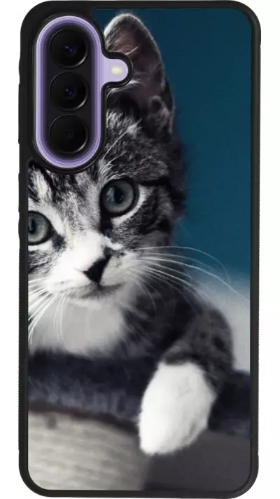 Samsung Galaxy A57 5G Case Hülle - Silikon schwarz Meow 23