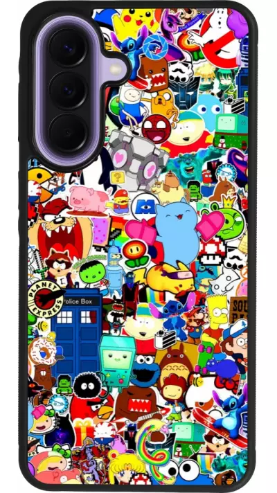Samsung Galaxy A57 5G Case Hülle - Silikon schwarz Mixed cartoons
