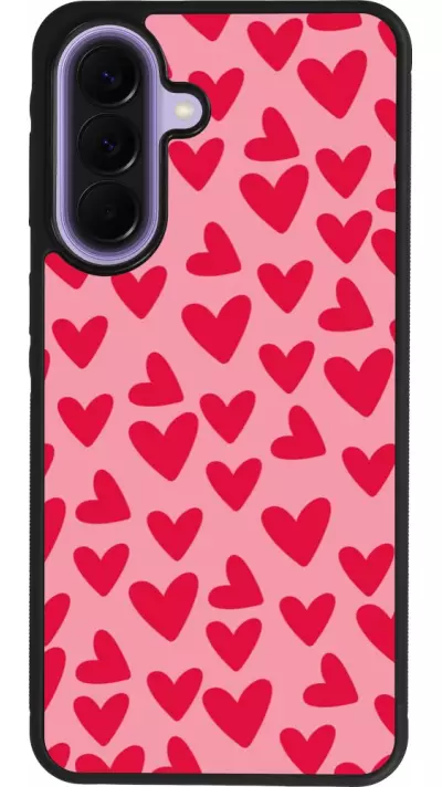 Samsung Galaxy A57 5G Case Hülle - Silikon schwarz Mom 2024 kleine Herzen