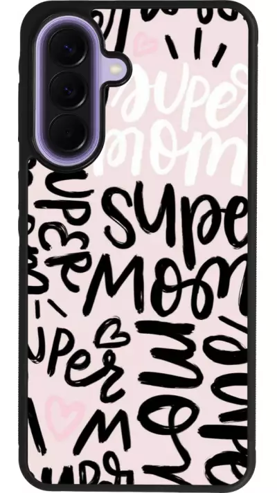 Samsung Galaxy A57 5G Case Hülle - Silikon schwarz Mom 2024 Super mom