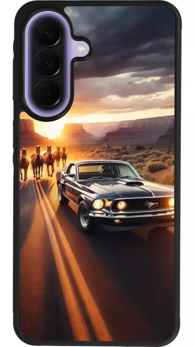Samsung Galaxy A57 5G Case Hülle - Silikon schwarz Mustang 69 Grand Canyon