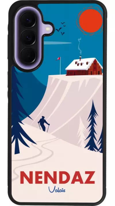 Samsung Galaxy A57 5G Case Hülle - Silikon schwarz Nendaz Cabane Ski