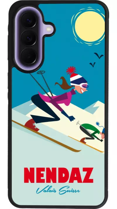 Samsung Galaxy A57 5G Case Hülle - Silikon schwarz Nendaz Ski Downhill