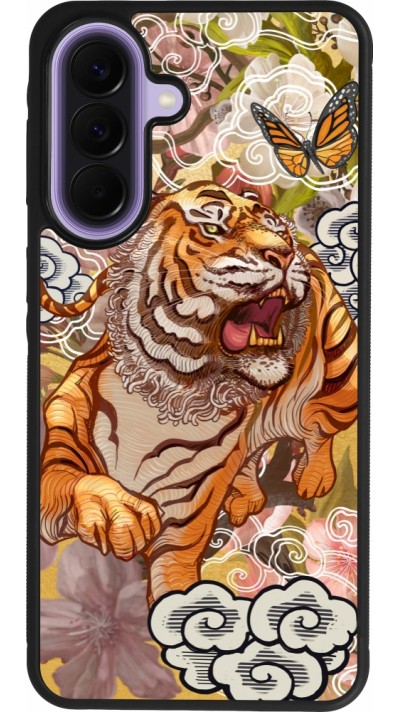 Samsung Galaxy A57 5G Case Hülle - Silikon schwarz Spring 23 japanese tiger
