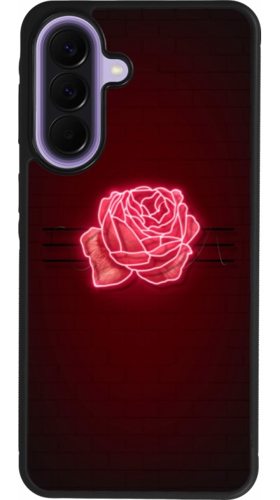 Samsung Galaxy A57 5G Case Hülle - Silikon schwarz Spring 23 neon rose