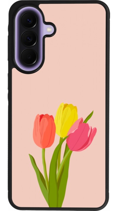 Samsung Galaxy A57 5G Case Hülle - Silikon schwarz Spring 23 tulip trio