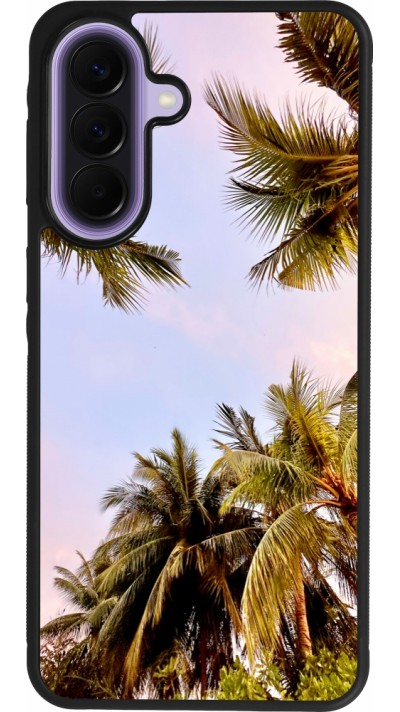 Samsung Galaxy A57 5G Case Hülle - Silikon schwarz Summer 2023 palm tree vibe