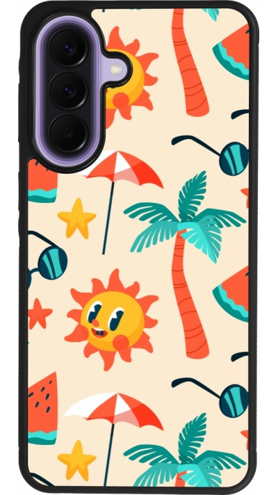 Samsung Galaxy A57 5G Case Hülle - Silikon schwarz Summer 2025 Pattern soleil