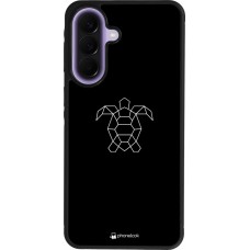 Samsung Galaxy A57 5G Case Hülle - Silikon schwarz Turtles lines on black