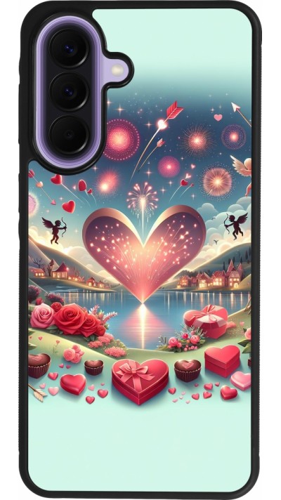 Samsung Galaxy A57 5G Case Hülle - Silikon schwarz Valentin 2025 Schick