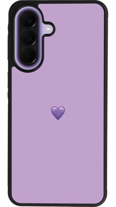 Samsung Galaxy A57 5G Case Hülle - Silikon schwarz Valentine 2023 purpule single heart