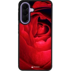 Samsung Galaxy A57 5G Case Hülle - Silikon schwarz Valentine 2022 Rose