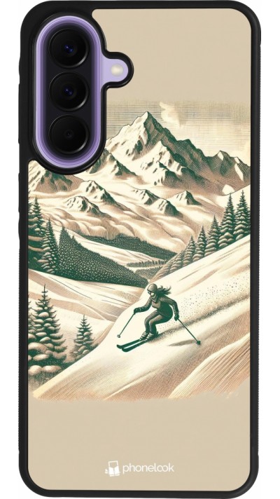 Samsung Galaxy A57 5G Case Hülle - Silikon schwarz Vintage Skiberg