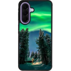 Samsung Galaxy A57 5G Case Hülle - Silikon schwarz Winter 22 Northern Lights