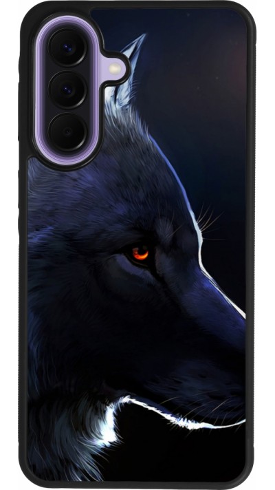 Samsung Galaxy A57 5G Case Hülle - Silikon schwarz Wolf Shape