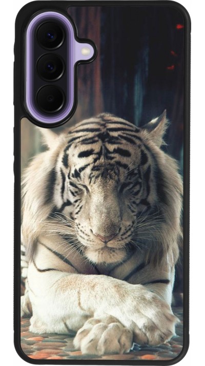 Samsung Galaxy A57 5G Case Hülle - Silikon schwarz Zen Tiger