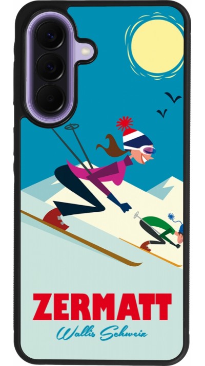 Samsung Galaxy A57 5G Case Hülle - Silikon schwarz Zermatt Ski Downhill