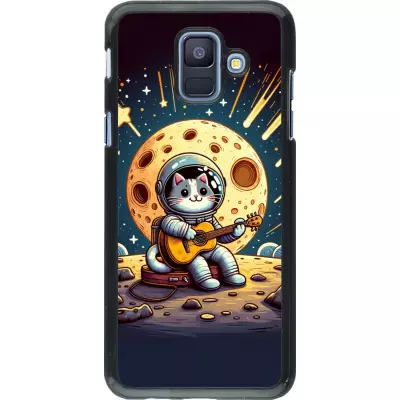 Samsung Galaxy A6 Case Hülle - AstroKatze RockMond