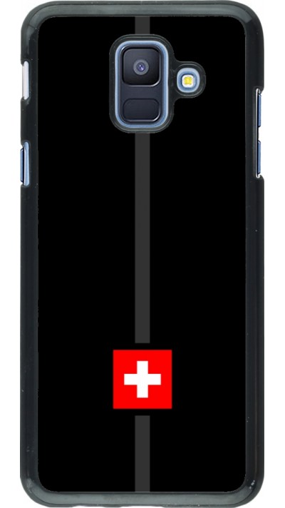 Samsung Galaxy A6 Case Hülle - Kanton CH schwarz