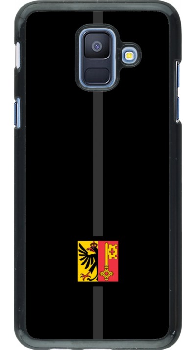 Samsung Galaxy A6 Case Hülle - Kanton GE schwarz