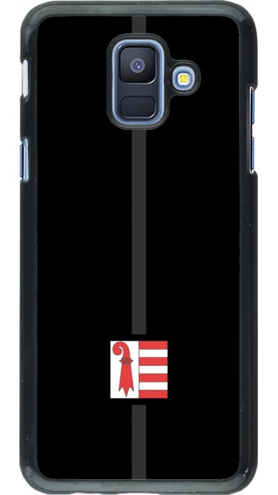 Samsung Galaxy A6 Case Hülle - Kanton JU schwarz