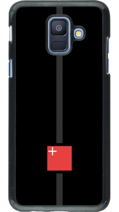 Samsung Galaxy A6 Case Hülle - Kanton SZ schwarz