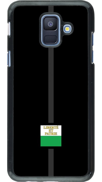 Samsung Galaxy A6 Case Hülle - Kanton VD schwarz