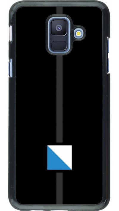 Samsung Galaxy A6 Case Hülle - Kanton ZH schwarz