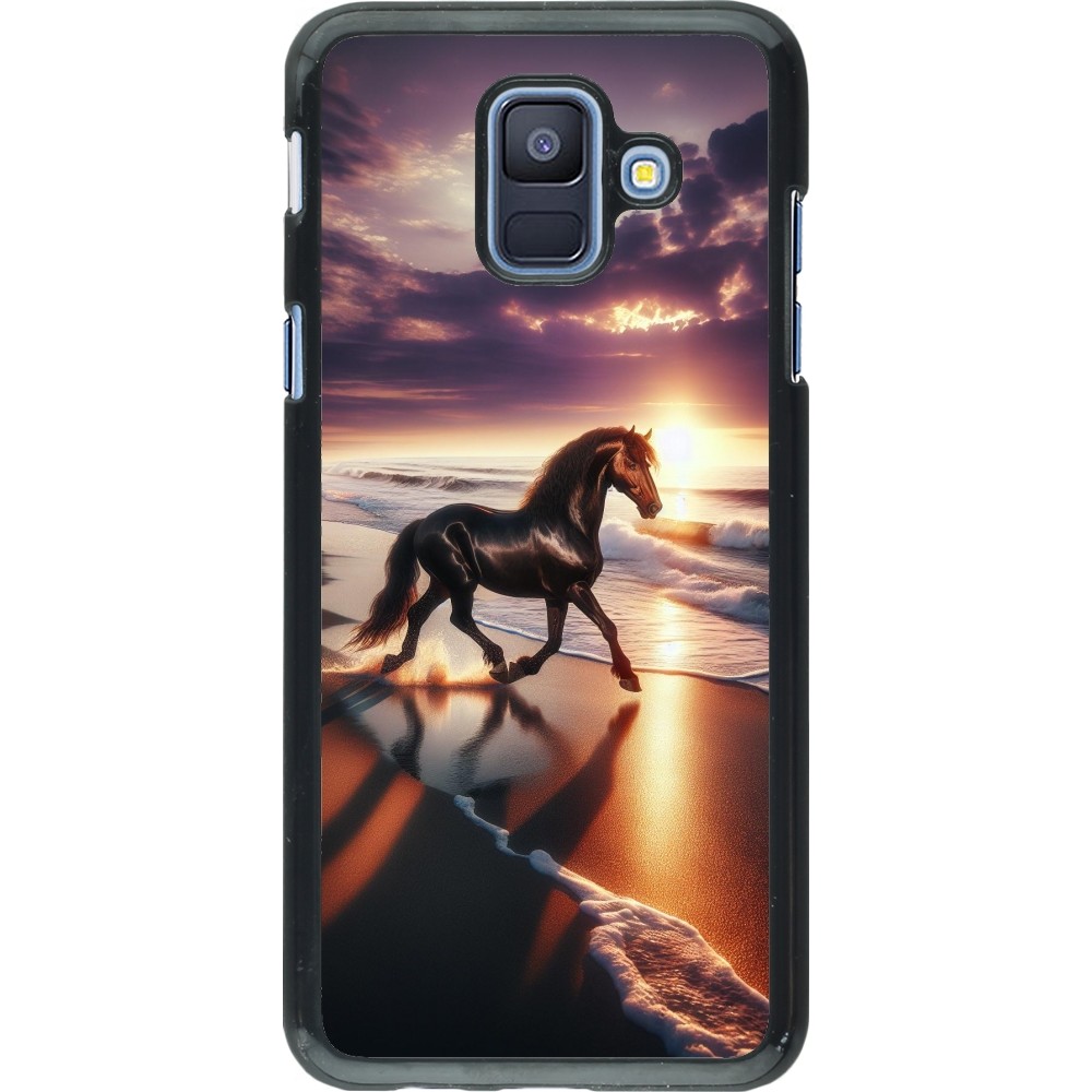Samsung Galaxy A6 Case Hülle - Pferd majestätisch Strand