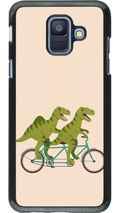 Samsung Galaxy A6 Case Hülle - Dinosaurs on bikes 2026