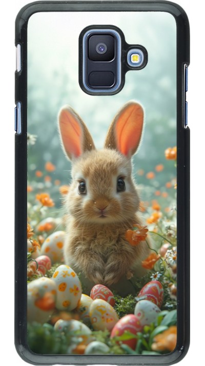 Samsung Galaxy A6 Case Hülle - Easter 2026 Rabbit in the garden