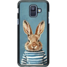 Samsung Galaxy A6 Case Hülle - Easter 2026 Rabbit navy