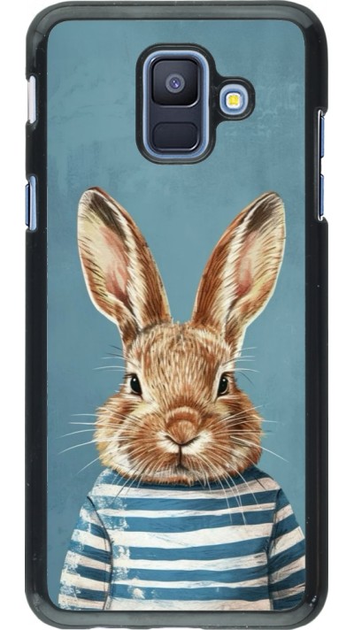 Samsung Galaxy A6 Case Hülle - Easter 2026 Rabbit navy