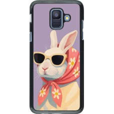 Samsung Galaxy A6 Case Hülle - Easter 2026 Rabbit with scarf