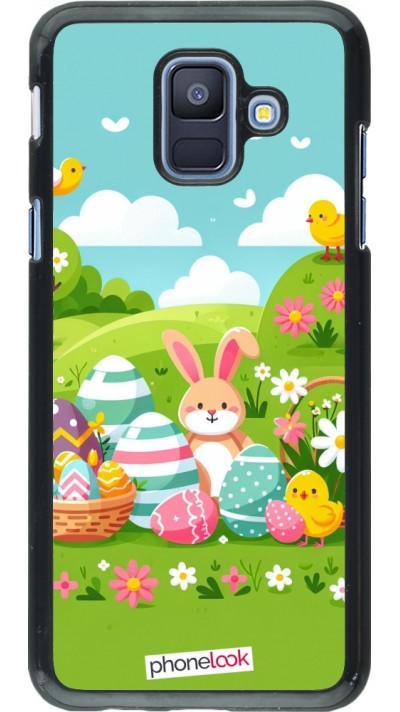 Samsung Galaxy A6 Case Hülle - Ostern 2025 Gruen