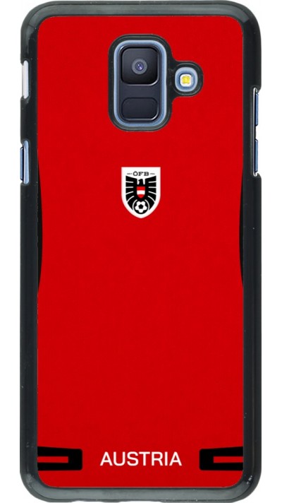 Samsung Galaxy A6 Case Hülle - O?sterreich 2026 personalisierbares Fussballtrikot