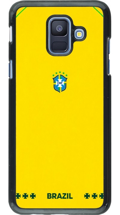 Samsung Galaxy A6 Case Hülle - Brasilien 2026 personalisierbares Fussballtrikot