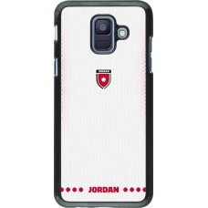Samsung Galaxy A6 Case Hülle - Jordanien 2026 personalisierbares Fussballtrikot