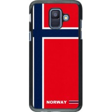 Samsung Galaxy A6 Case Hülle - Norwegen 2026 personalisierbares Fussballtrikot