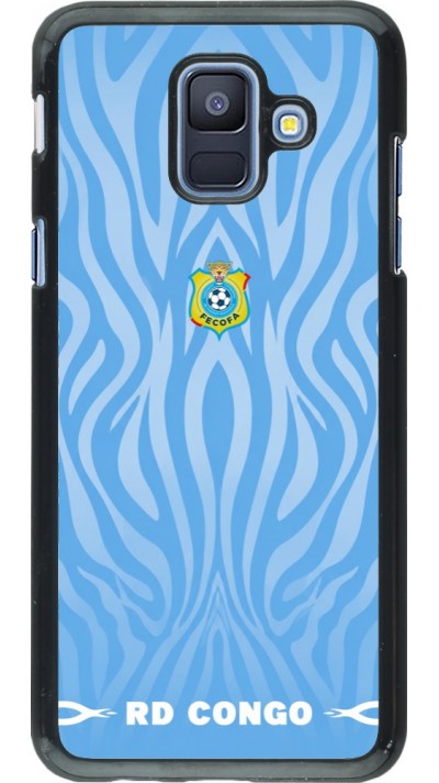 Samsung Galaxy A6 Case Hülle - Demokratische Republik Kongo 2026 personalisierbares Fussballtrikot