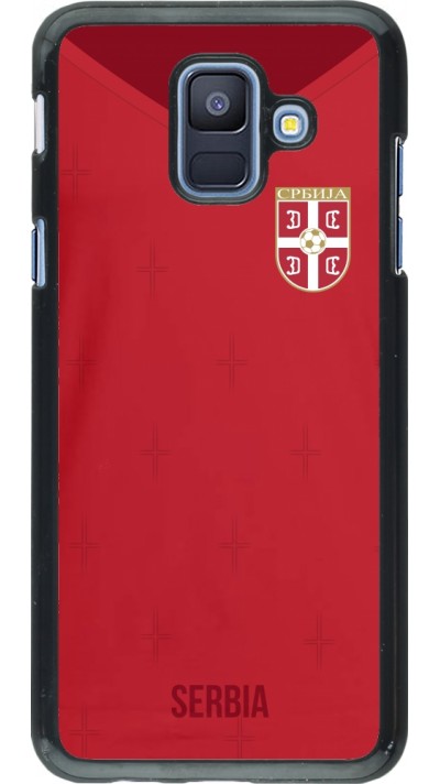 Samsung Galaxy A6 Case Hülle - Serbien 2022 personalisierbares Fussballtrikot