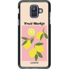 Samsung Galaxy A6 Case Hülle - Fruit market lemons 2026
