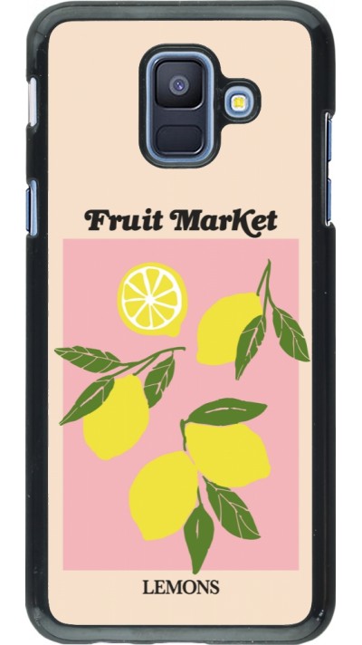 Samsung Galaxy A6 Case Hülle - Fruit market lemons 2026