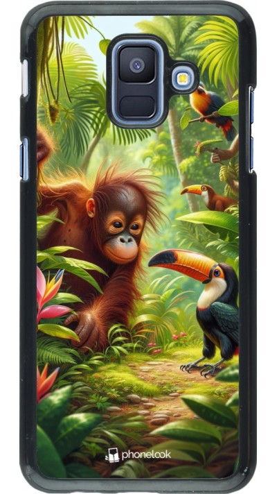 Samsung Galaxy A6 Case Hülle - Tropischer Dschungel Tayrona
