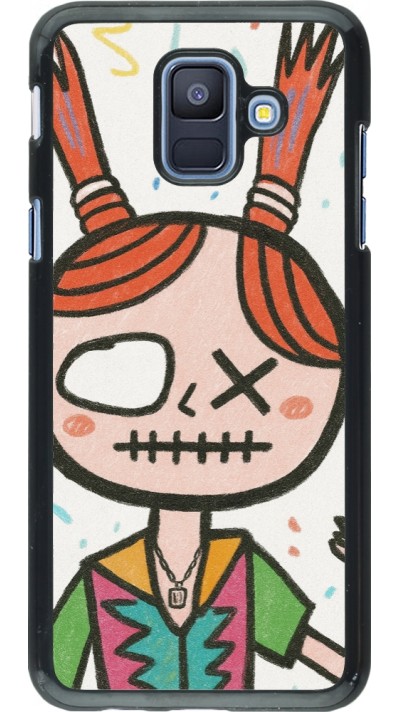 Coque Samsung Galaxy A6 - Little Girl Sketch