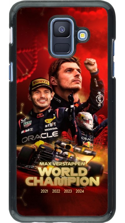 Samsung Galaxy A6 Case Hülle - Max Verstappen Champion 2023