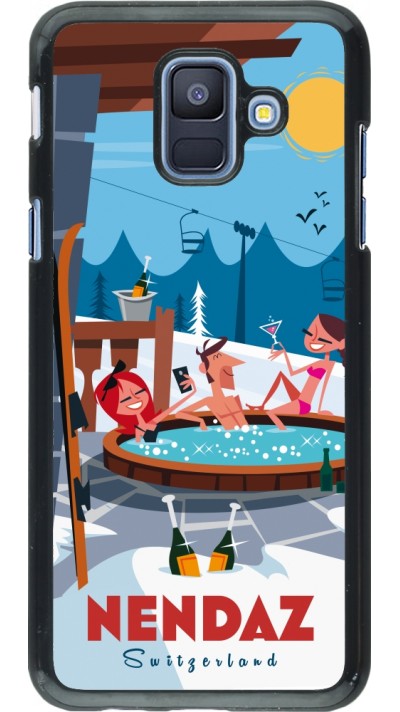 Samsung Galaxy A6 Case Hülle - Nendaz Mountain Jacuzzi